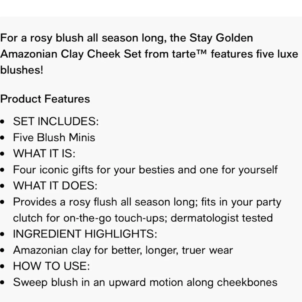 Tarte ‘Stay Golden’ Amazonian Clay Cheek Set